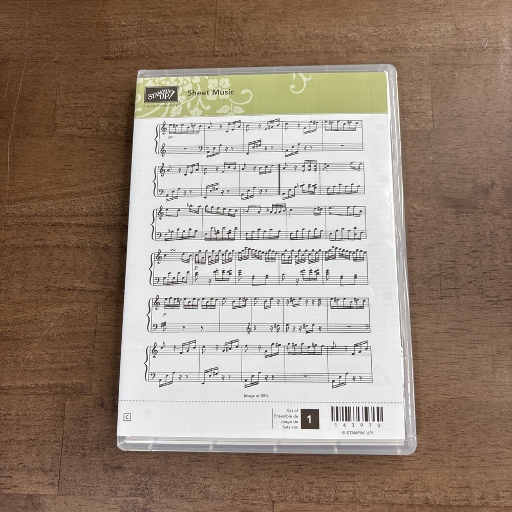Stampin' Up! Sheet Music Stamp Background #143970